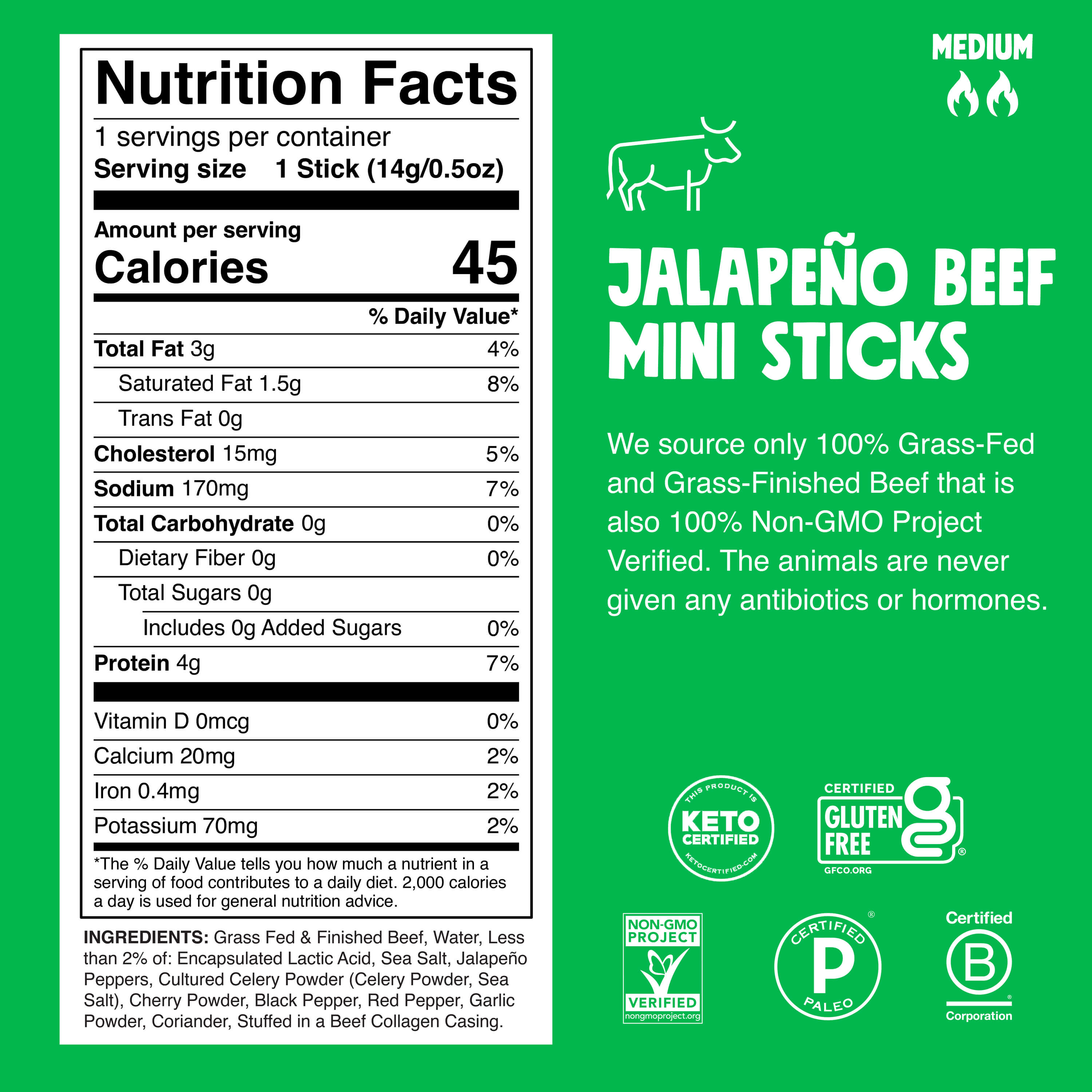 6 ct. Jalapeno Beef Chomplings - Active Choice