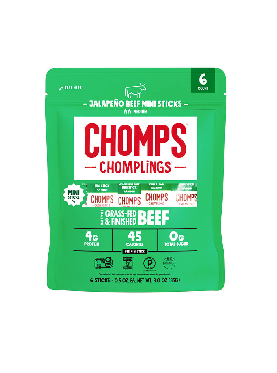 6 ct. Jalapeno Beef Chomplings - Active Choice