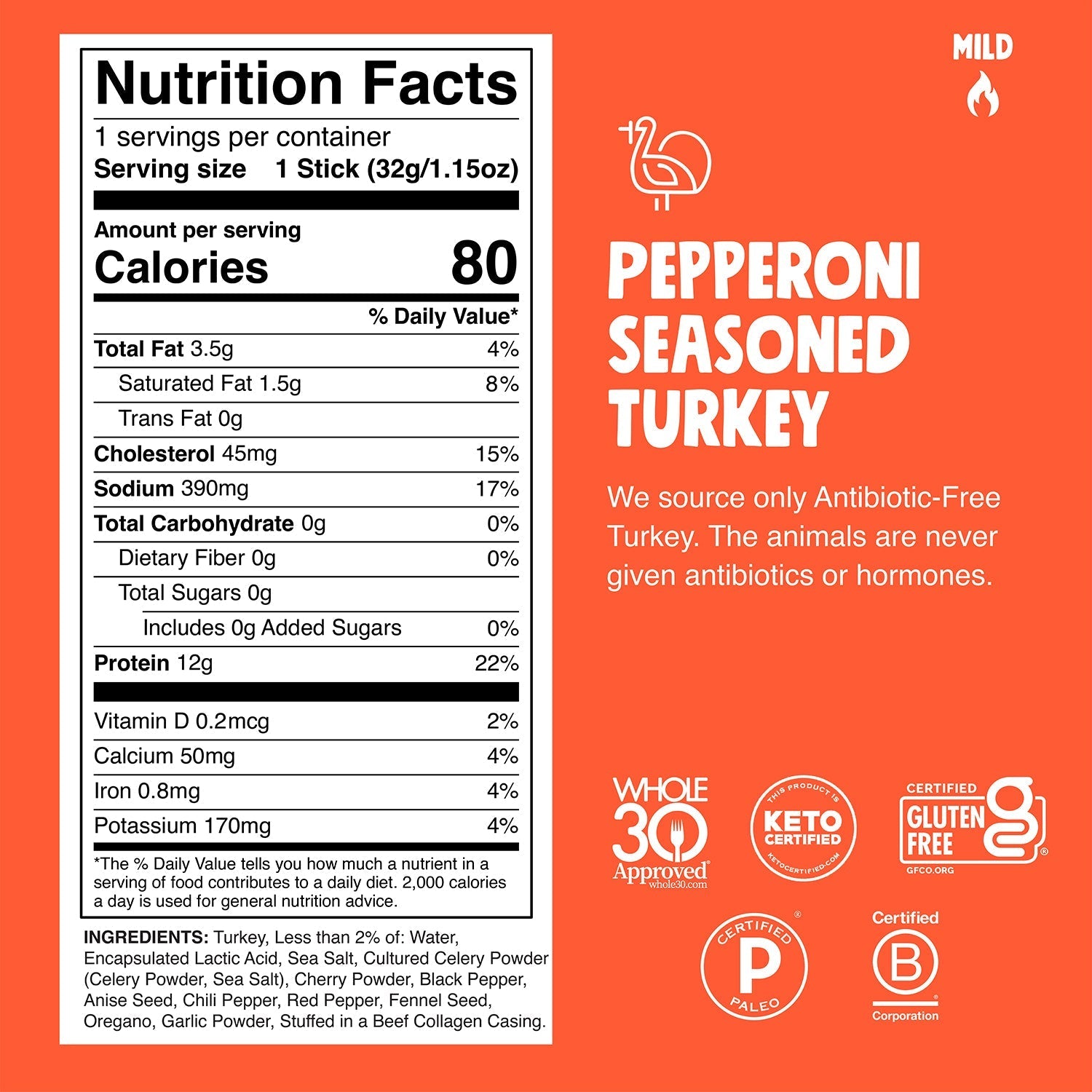 Pepperoni Seasoned Turkey - Fresh Travel Pick